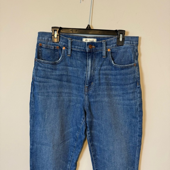 Madewell High Rise Slim Crop Boy Jean in Barksdale Wash - Picture 5 of 11